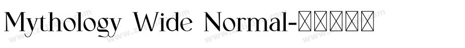 Mythology Wide Normal字体转换